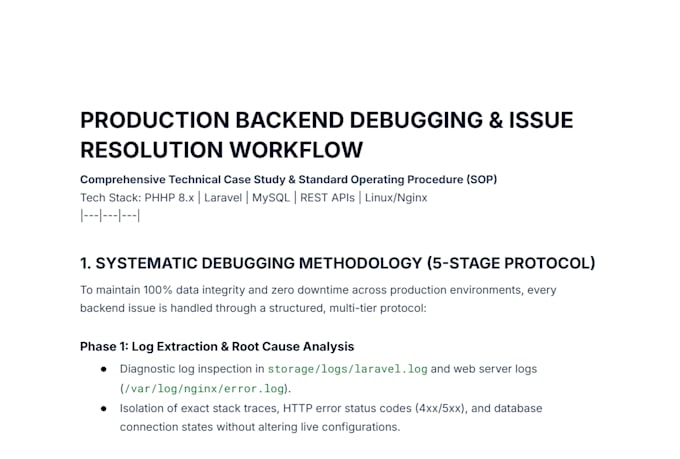 fix PHP laravel bugs, database errors, and API integration issues